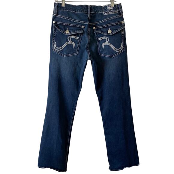 ROCK & REPUBLIC Henlee Mid Rise Denim Jeans Medium Blue Wash Size 32 Stretch - Picture 4 of 7